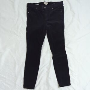 LOFT Modern Skinny Corduroy Pant, Color Black Size 6P